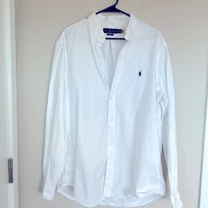 Ralph Lauren - Men’s Classic XL Sleevelesse Oxford Shirt - White